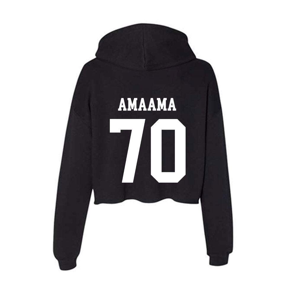 Nevada - NCAA Football : Tapuvae Amaama - Women's Crop Fleece Hoodie-1