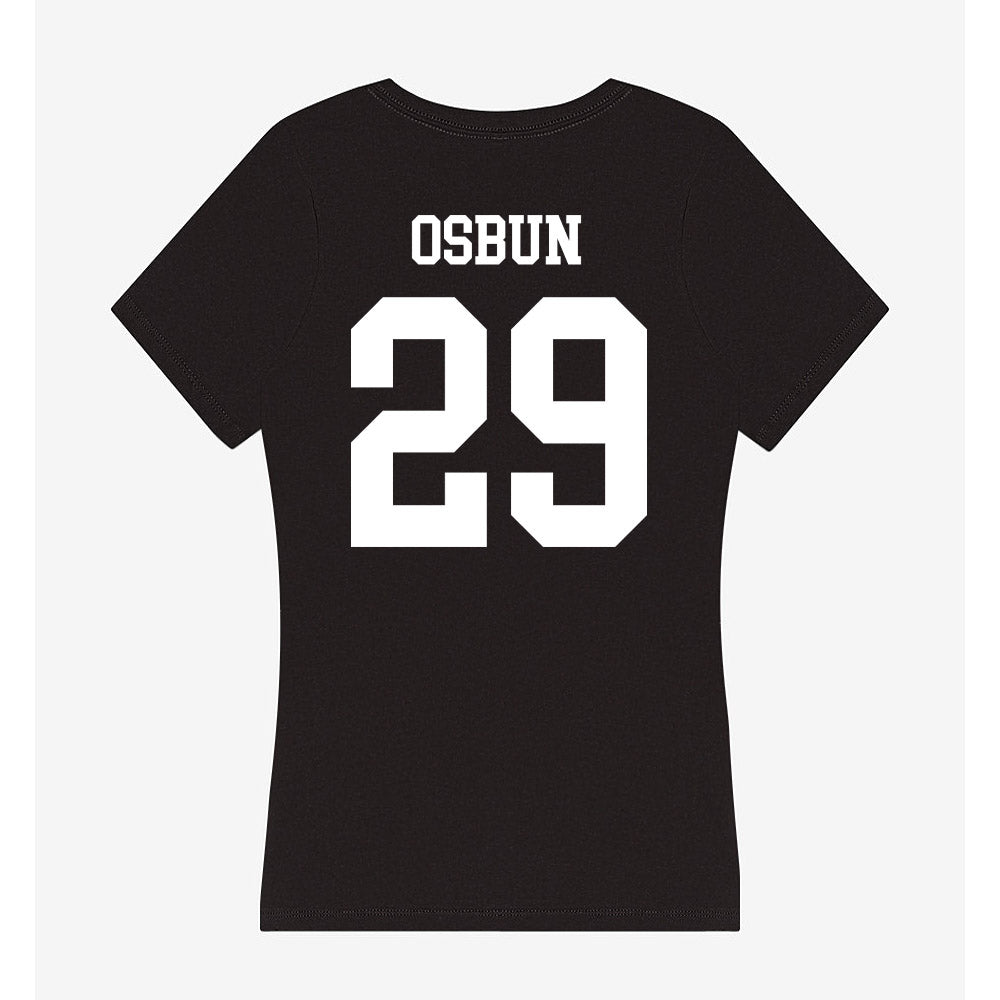 Nevada - NCAA Baseball : Greyson Osbun - Women's V-Neck T-Shirt-1