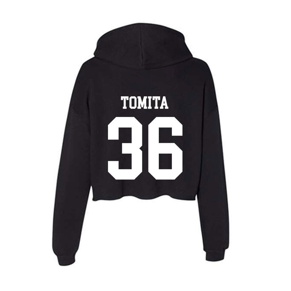 Nevada - NCAA Baseball : Mahiro Tomita - Women's Crop Fleece Hoodie-1