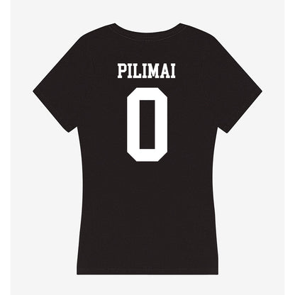 Nevada - NCAA Women's Volleyball : Malia Pilimai - Women's V-Neck T-Shirt-1
