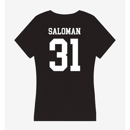 Nevada - NCAA Baseball : Logan Saloman - Women's V-Neck T-Shirt-1