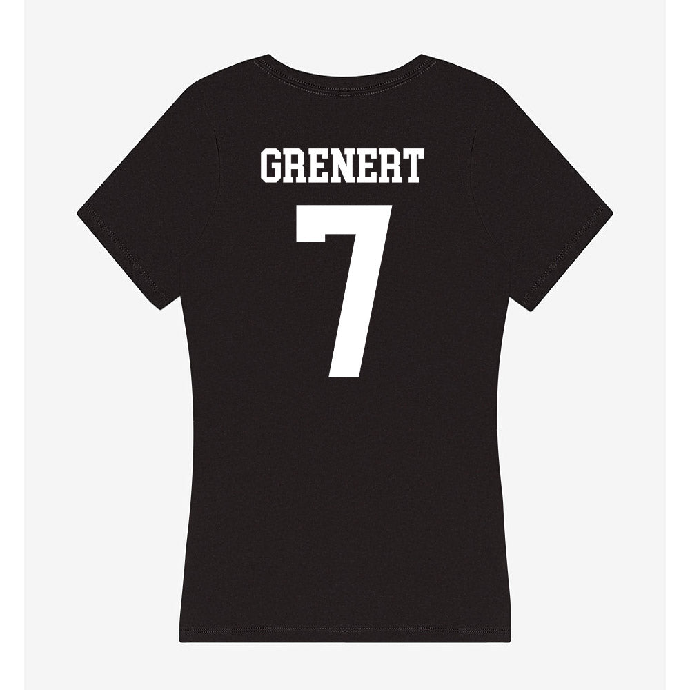 Nevada - NCAA Baseball : Andrew Grenert - Women's V-Neck T-Shirt-1