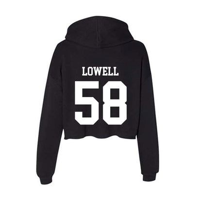 Nevada - NCAA Football : Ethan Lowell - Women's Crop Fleece Hoodie-1