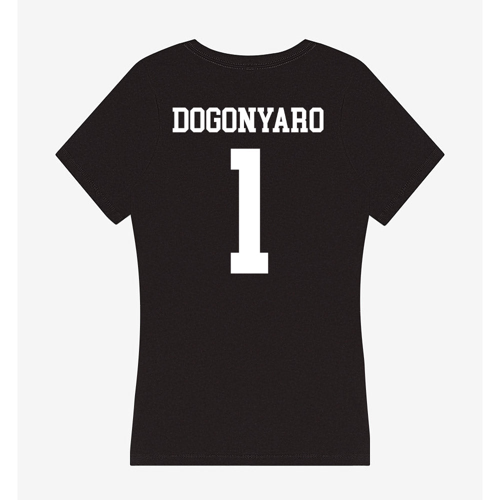 Nevada - NCAA Women's Track & Field : Meekness Dogonyaro - Women's V-Neck T-Shirt-1