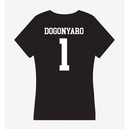 Nevada - NCAA Women's Track & Field : Meekness Dogonyaro - Women's V-Neck T-Shirt-1