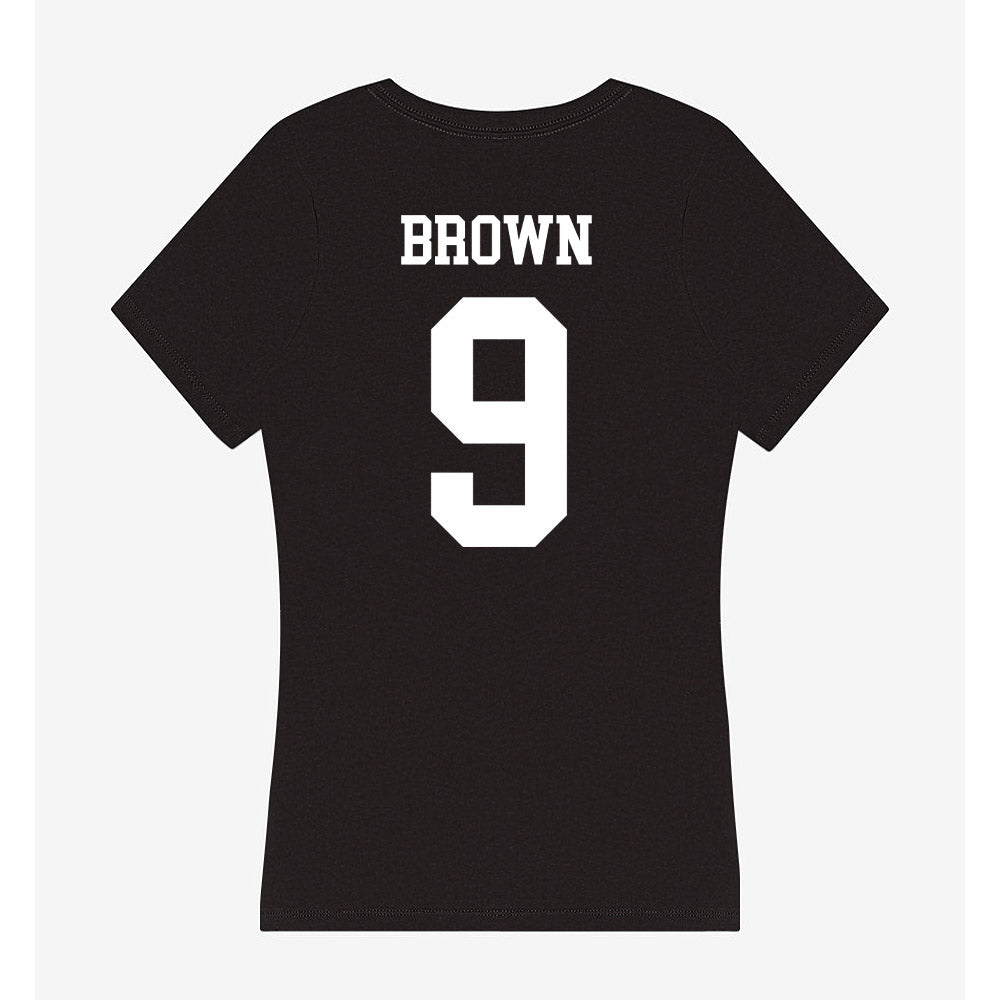 Nevada - NCAA Football : Marshaun Brown - Women's V-Neck T-Shirt-1