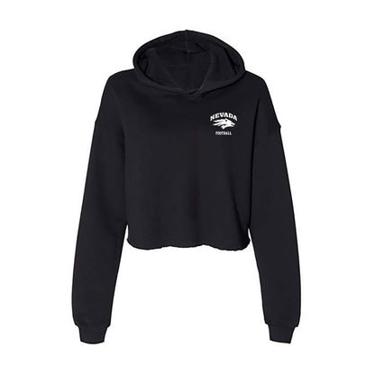 Nevada - NCAA Football : Ky Woods - Women's Crop Fleece Hooded Sweatshirt-0