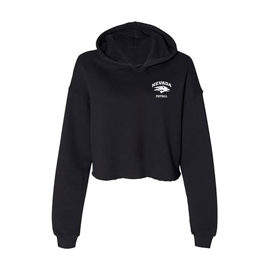 Nevada - NCAA Football : Ky Woods - Women's Crop Fleece Hooded Sweatshirt-0