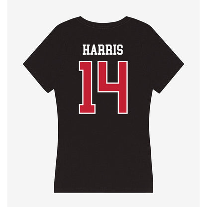 Ball State - NCAA Men's Volleyball : Jason Harris - Women's V-Neck T-Shirt-1