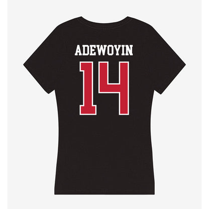 Ball State - NCAA Football : Tobi Adewoyin - Women's V-Neck T-Shirt-1