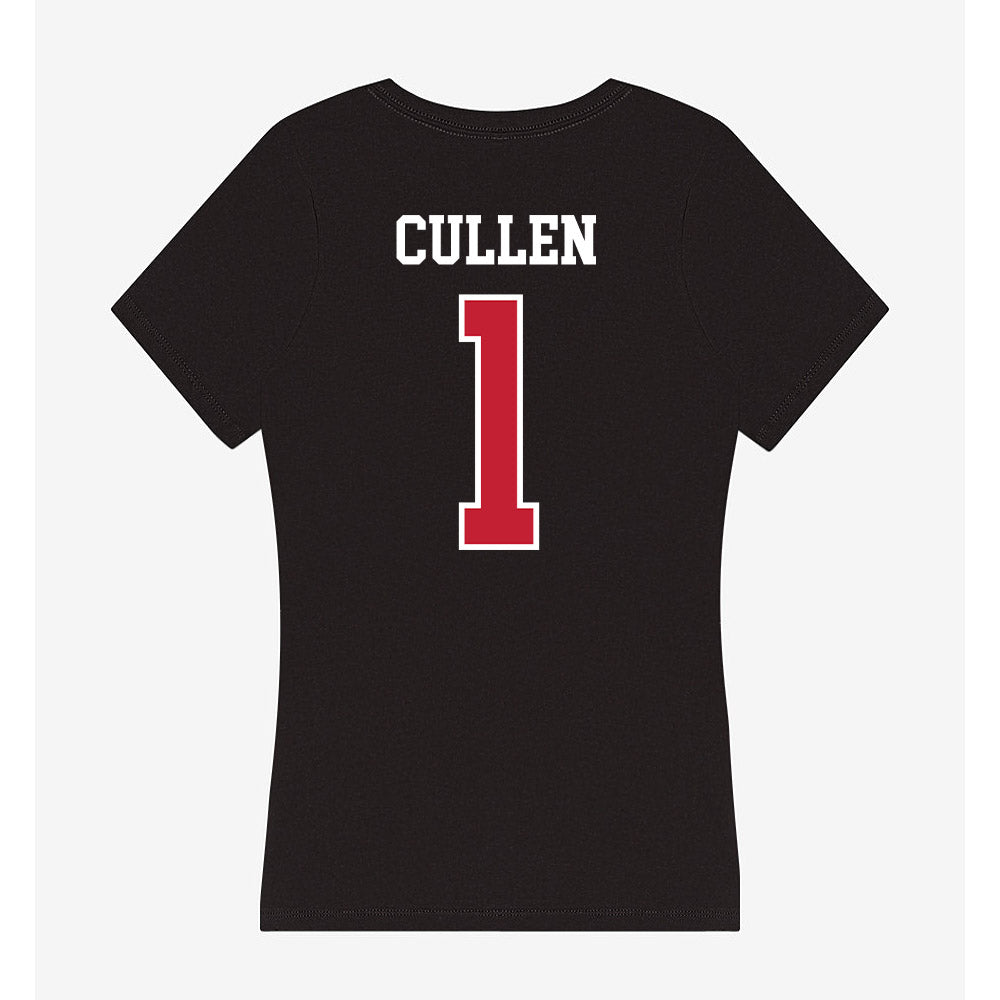 Ball State - NCAA Softball : Ayvah Cullen - Women's V-Neck T-Shirt-1