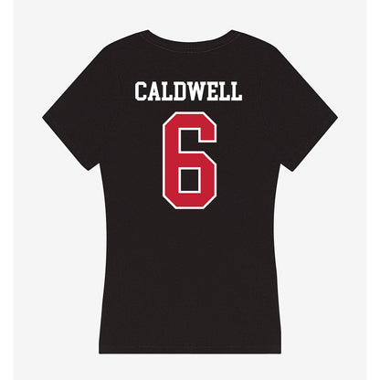 Ball State - NCAA Women's Soccer : Delaney Caldwell - Women's V-Neck T-Shirt-1