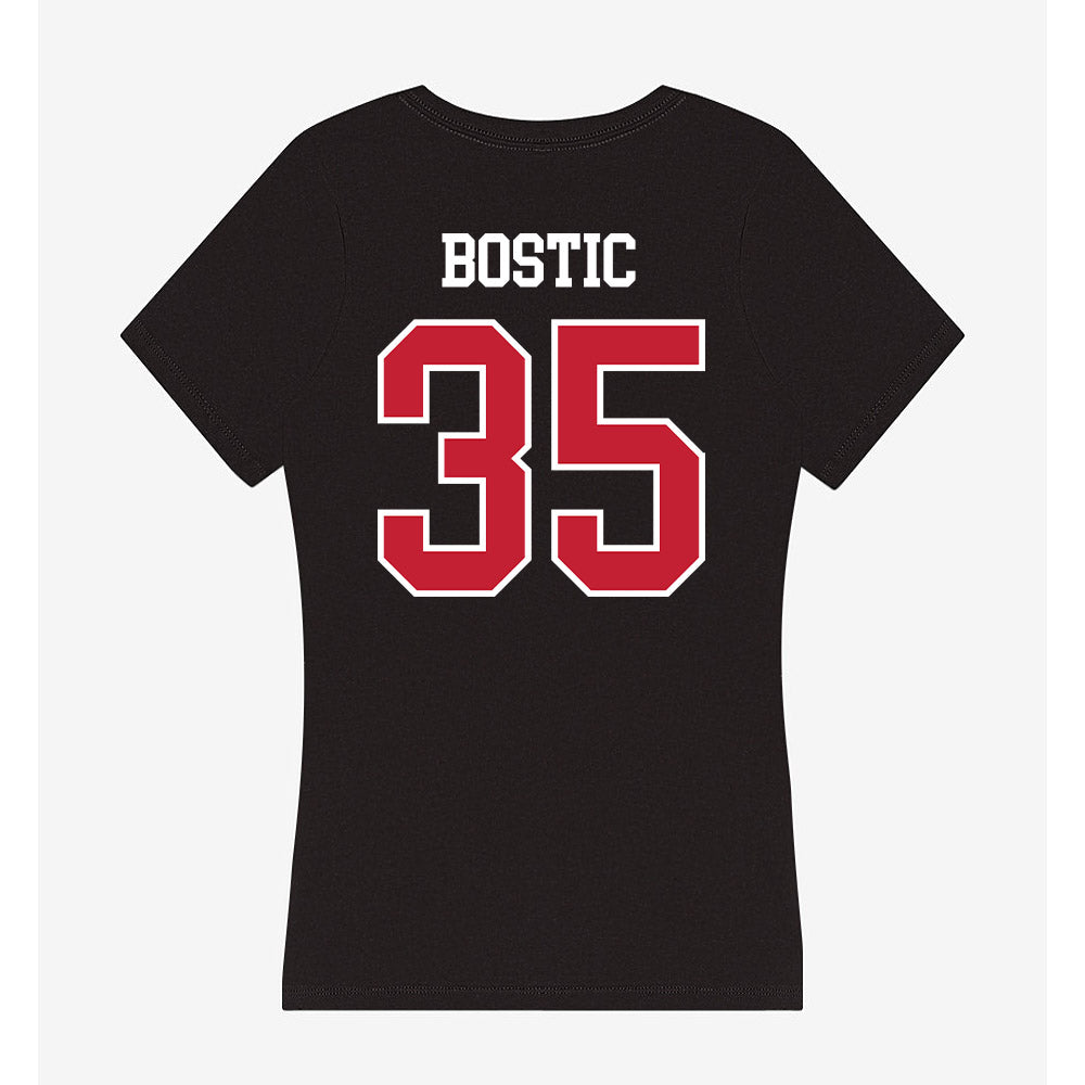 Ball State - NCAA Football : Drew Bostic - Women's V-Neck T-Shirt-1