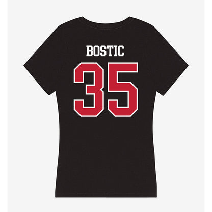 Ball State - NCAA Football : Drew Bostic - Women's V-Neck T-Shirt-1
