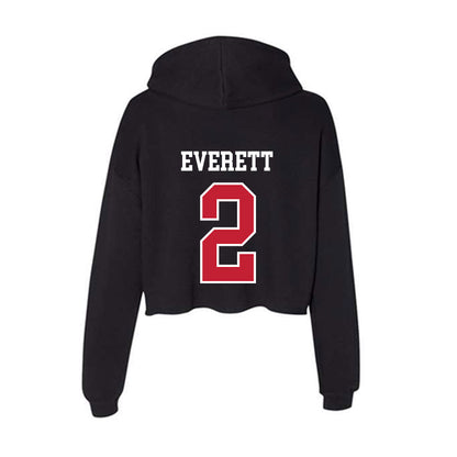 Ball State - NCAA Men's Volleyball : Nicholas Everett - Women's Crop Fleece Hoodie-1