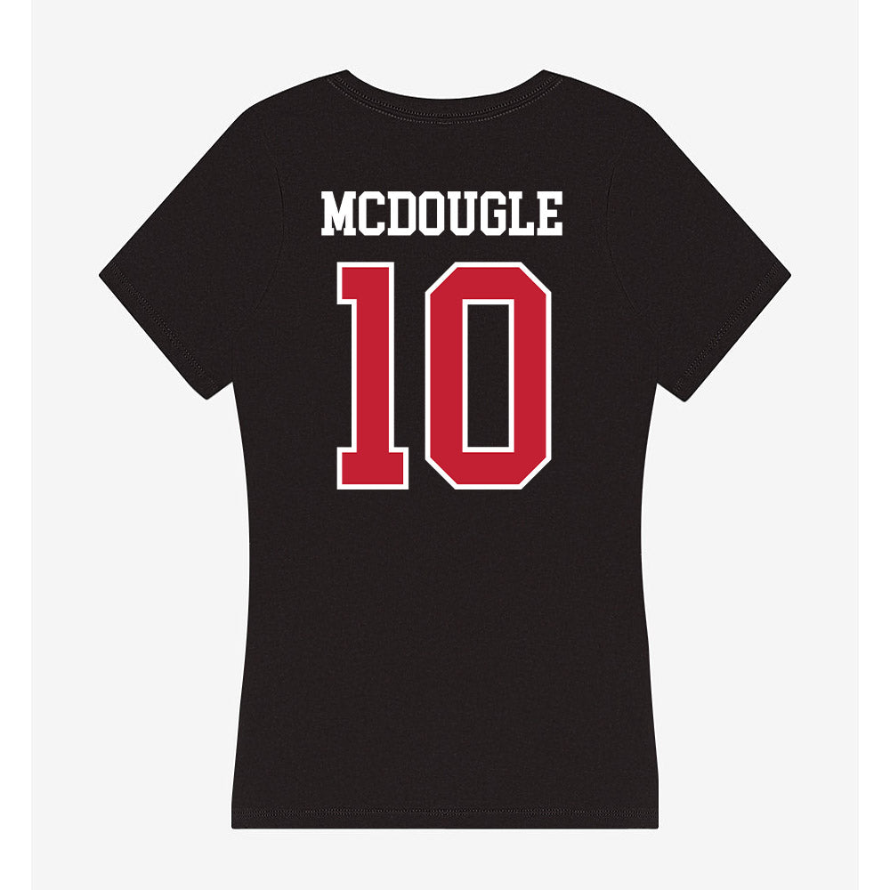 Ball State - NCAA Football : Jamarion Mcdougle - Women's V-Neck T-Shirt-1