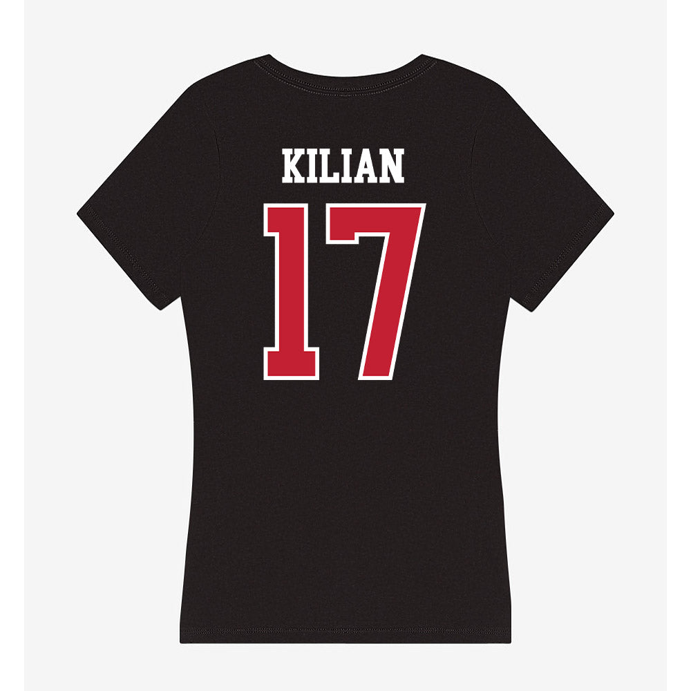 Ball State - NCAA Women's Soccer : Fiona Kilian - Women's V-Neck T-Shirt-1