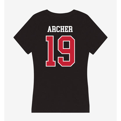 Ball State - NCAA Women's Soccer : Kylie Archer - Women's V-Neck T-Shirt-1