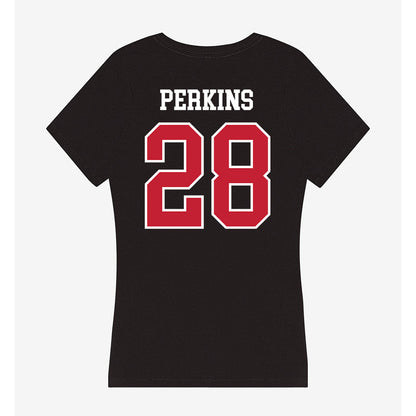 Ball State - NCAA Football : Stone Perkins - Women's V-Neck T-Shirt-1