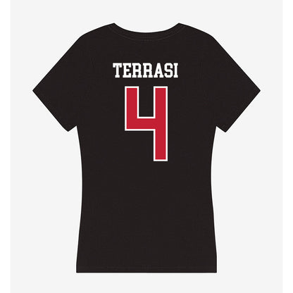 Ball State - NCAA Women's Soccer : Francesca Terrasi - Women's V-Neck T-Shirt-1
