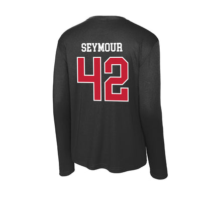 Ball State - NCAA Football : AJ Seymour - Activewear Long Sleeve T-Shirt-1