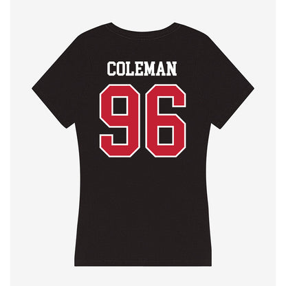 Ball State - NCAA Football : Joshua Coleman - Women's V-Neck T-Shirt-1