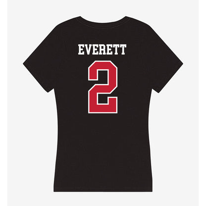 Ball State - NCAA Men's Volleyball : Nicholas Everett - Women's V-Neck T-Shirt-1