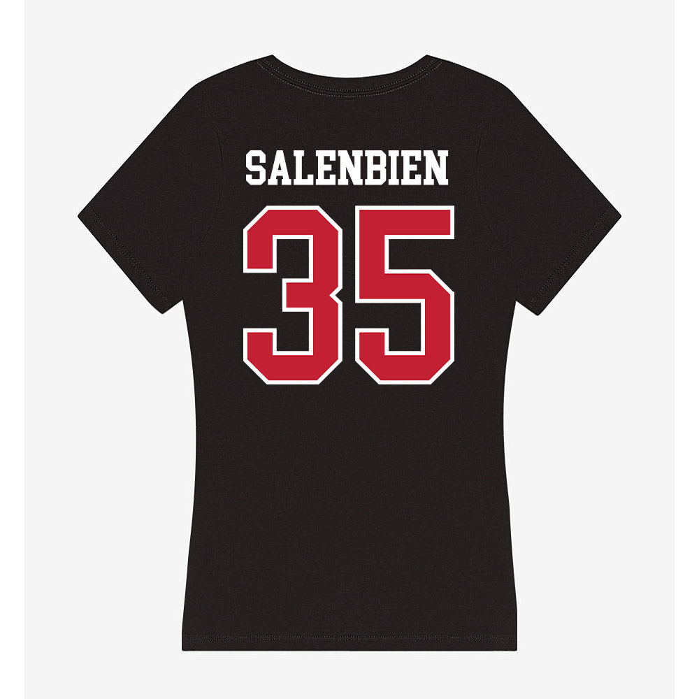 Ball State - NCAA Women's Basketball : Bree Salenbien - Women's V-Neck T-Shirt-1