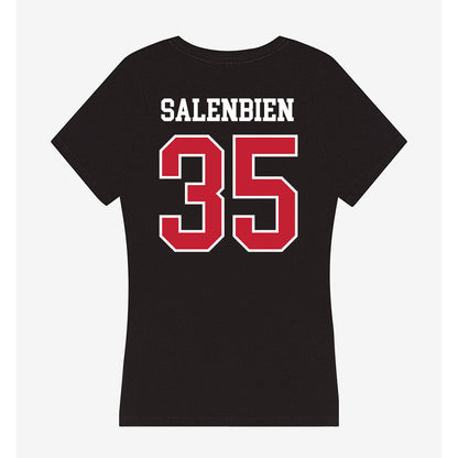 Ball State - NCAA Women's Basketball : Bree Salenbien - Women's V-Neck T-Shirt-1