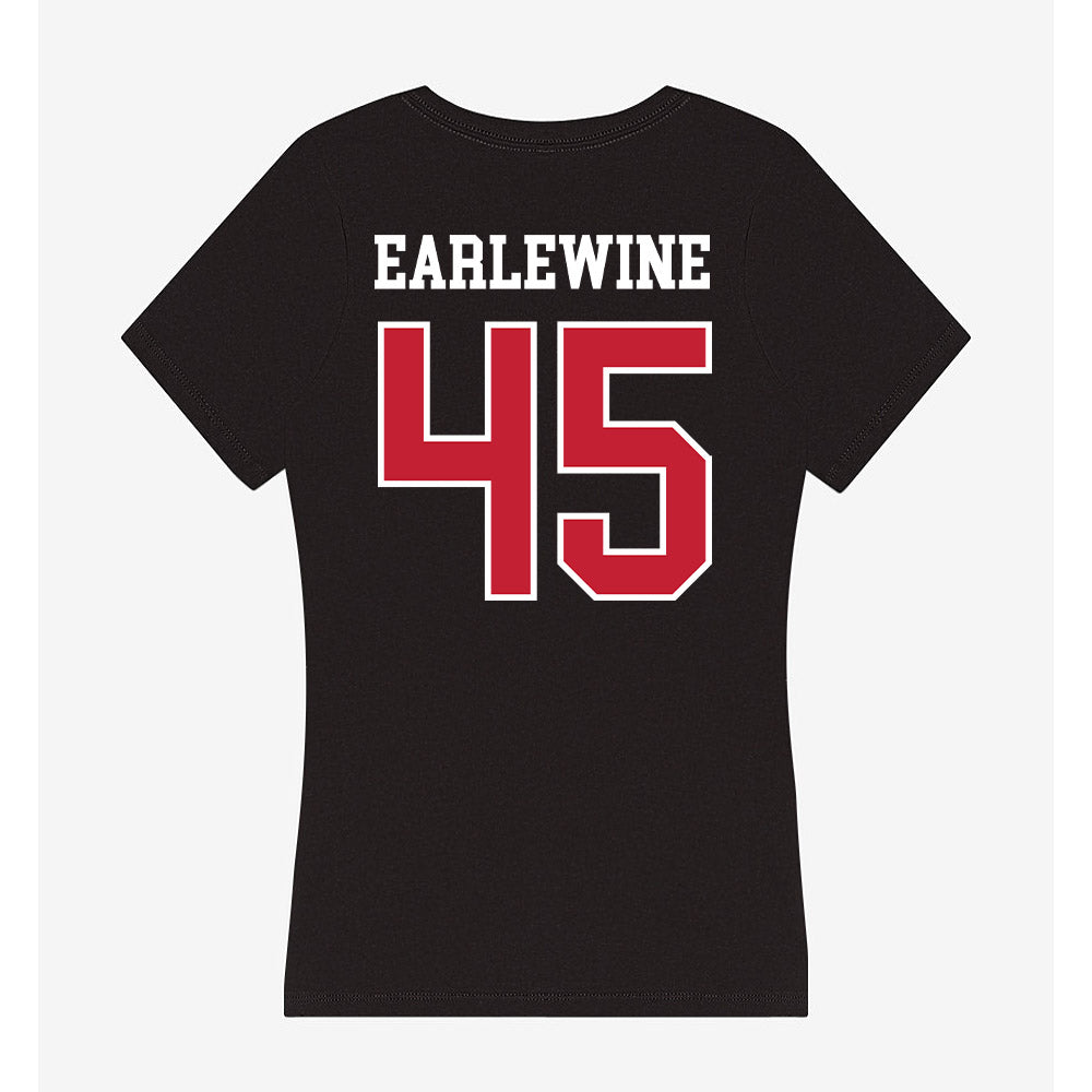 Ball State - NCAA Football : Cole Earlewine - Women's V-Neck T-Shirt-1