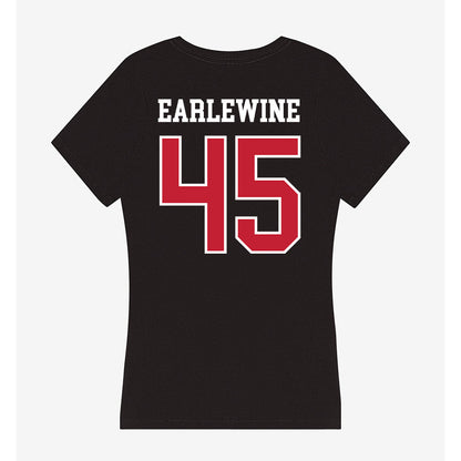 Ball State - NCAA Football : Cole Earlewine - Women's V-Neck T-Shirt-1