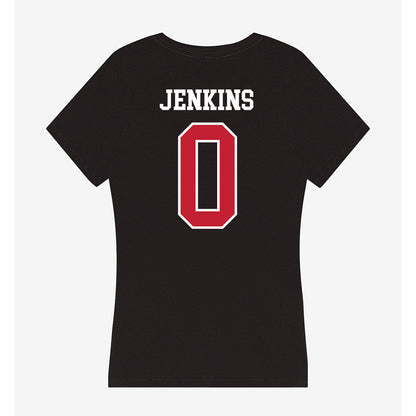 Ball State - NCAA Women's Soccer : abby jenkins - Women's V-Neck T-Shirt-1