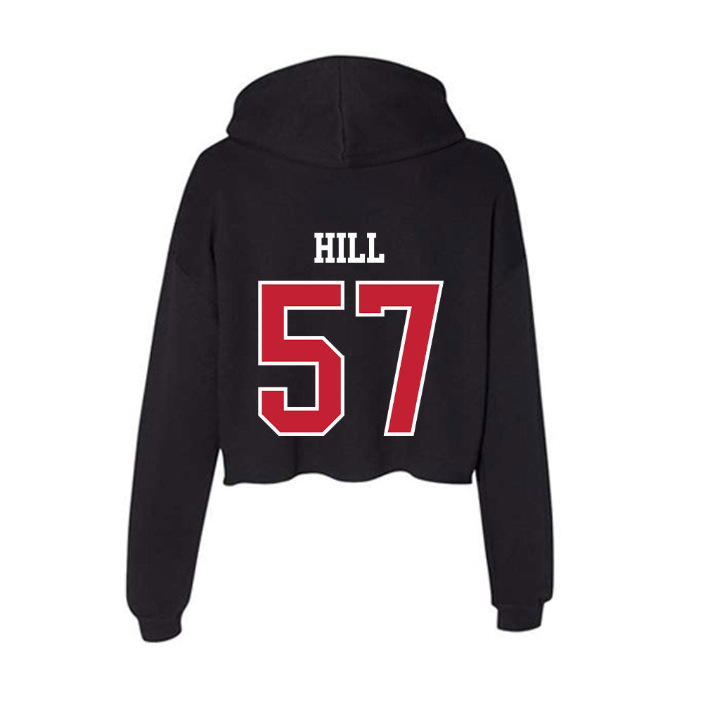 Ball State - NCAA Football : Reese Hill - Women's Crop Fleece Hoodie-1