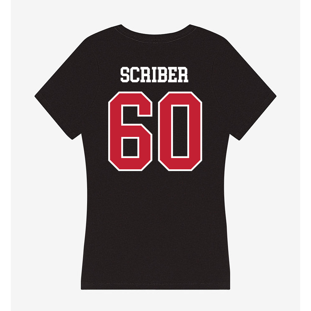 Ball State - NCAA Football : Blake Scriber - Women's V-Neck T-Shirt-1