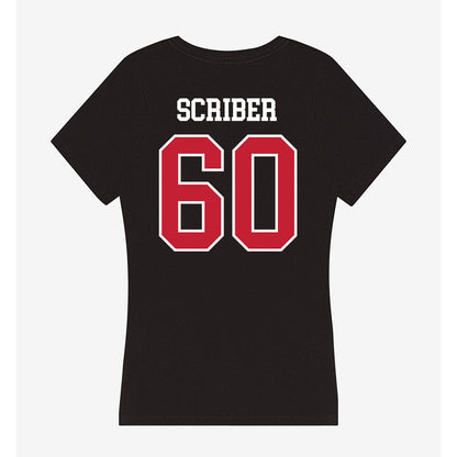 Ball State - NCAA Football : Blake Scriber - Women's V-Neck T-Shirt-1