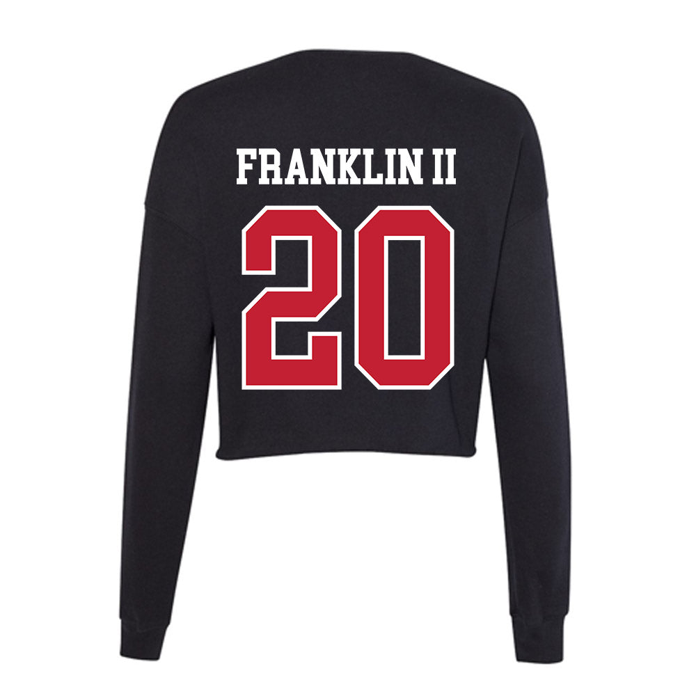 Ball State - NCAA Football : Cedric Franklin II - Women's Cropped Crew Fleece-1