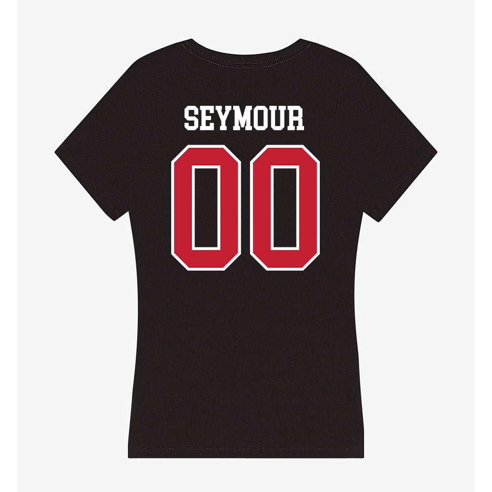 Ball State - NCAA Football : AJ Seymour - Women's V-Neck T-Shirt-1