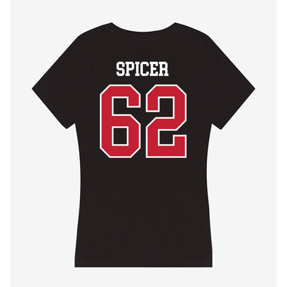 Ball State - NCAA Football : Sam Spicer - Women's V-Neck T-Shirt-1