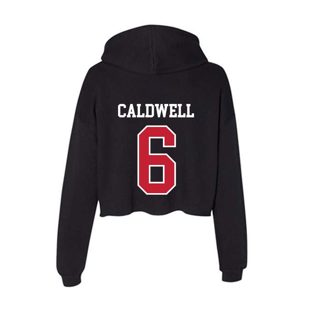 Ball State - NCAA Women's Soccer : Delaney Caldwell - Women's Crop Fleece Hoodie-1