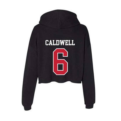 Ball State - NCAA Women's Soccer : Delaney Caldwell - Women's Crop Fleece Hoodie-1