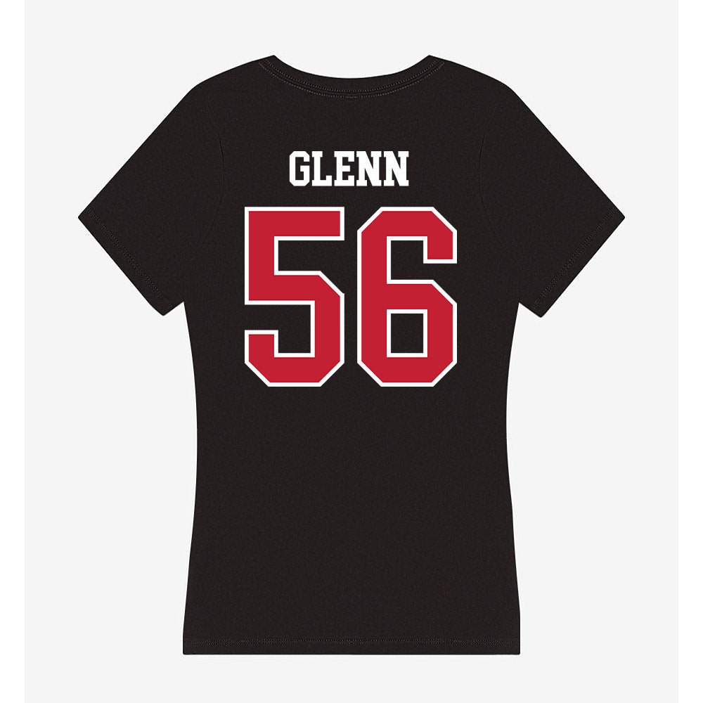 Ball State - NCAA Football : Ameir Glenn - Women's V-Neck T-Shirt-1