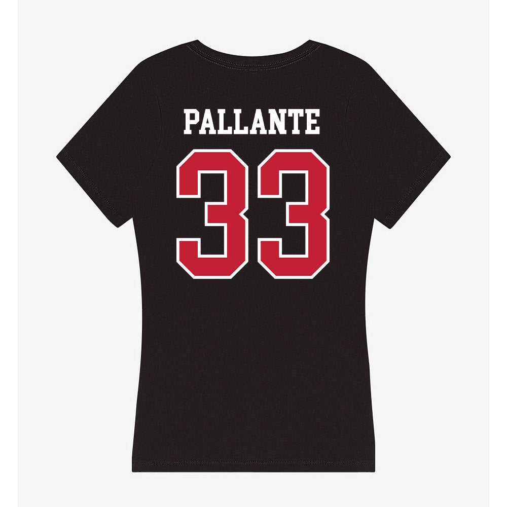 Ball State - NCAA Women's Soccer : Kate Pallante - Women's V-Neck T-Shirt-1