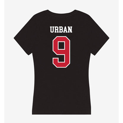 Ball State - NCAA Softball : Hayley Urban - Women's V-Neck T-Shirt-1