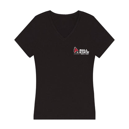 Ball State - NCAA Women's Track & Field : Trinity Bibbs - Women's V-Neck T-Shirt-0