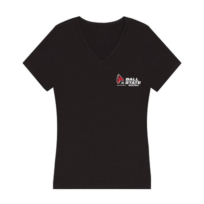Ball State - NCAA Women's Basketball : Tessa Towers - Women's V-Neck T-Shirt-0