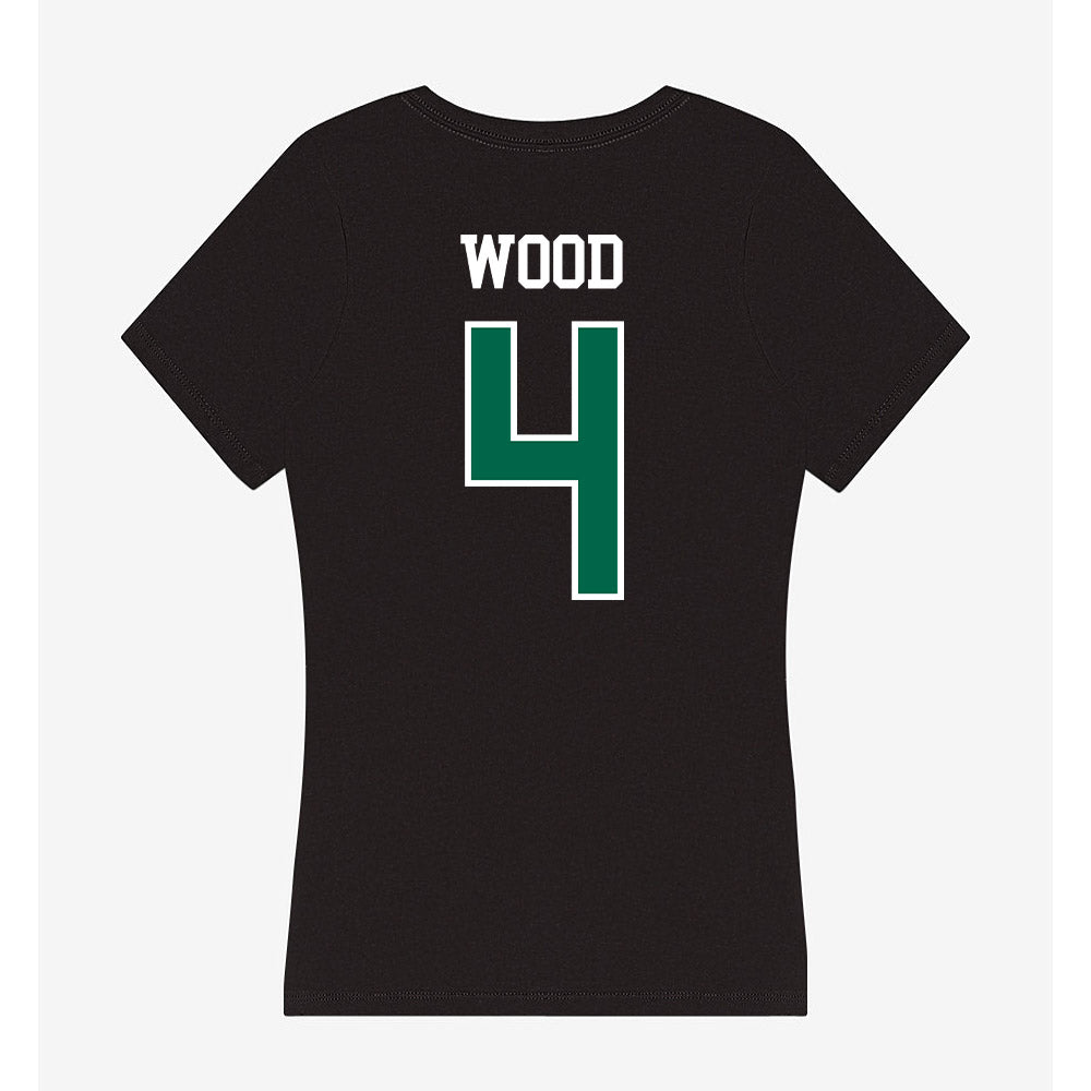 Tulane - NCAA Baseball : Tye Wood - Women's V-Neck T-Shirt-1