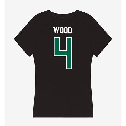 Tulane - NCAA Baseball : Tye Wood - Women's V-Neck T-Shirt-1