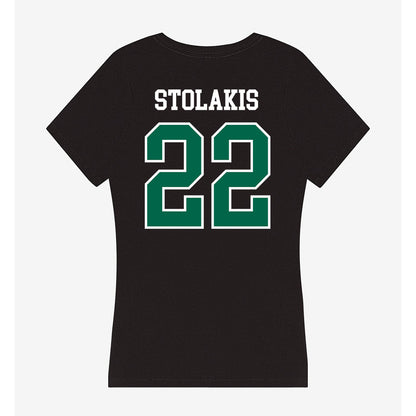 Tulane - NCAA Women's Bowling : Mia Stolakis - Women's V-Neck T-Shirt-1