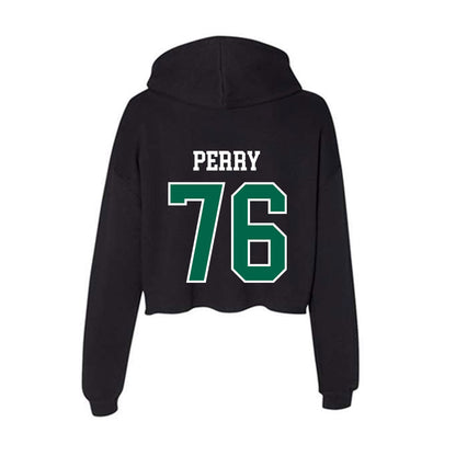 Tulane - NCAA Football : Gresham Perry - Women's Crop Fleece Hooded Sweatshirt-1