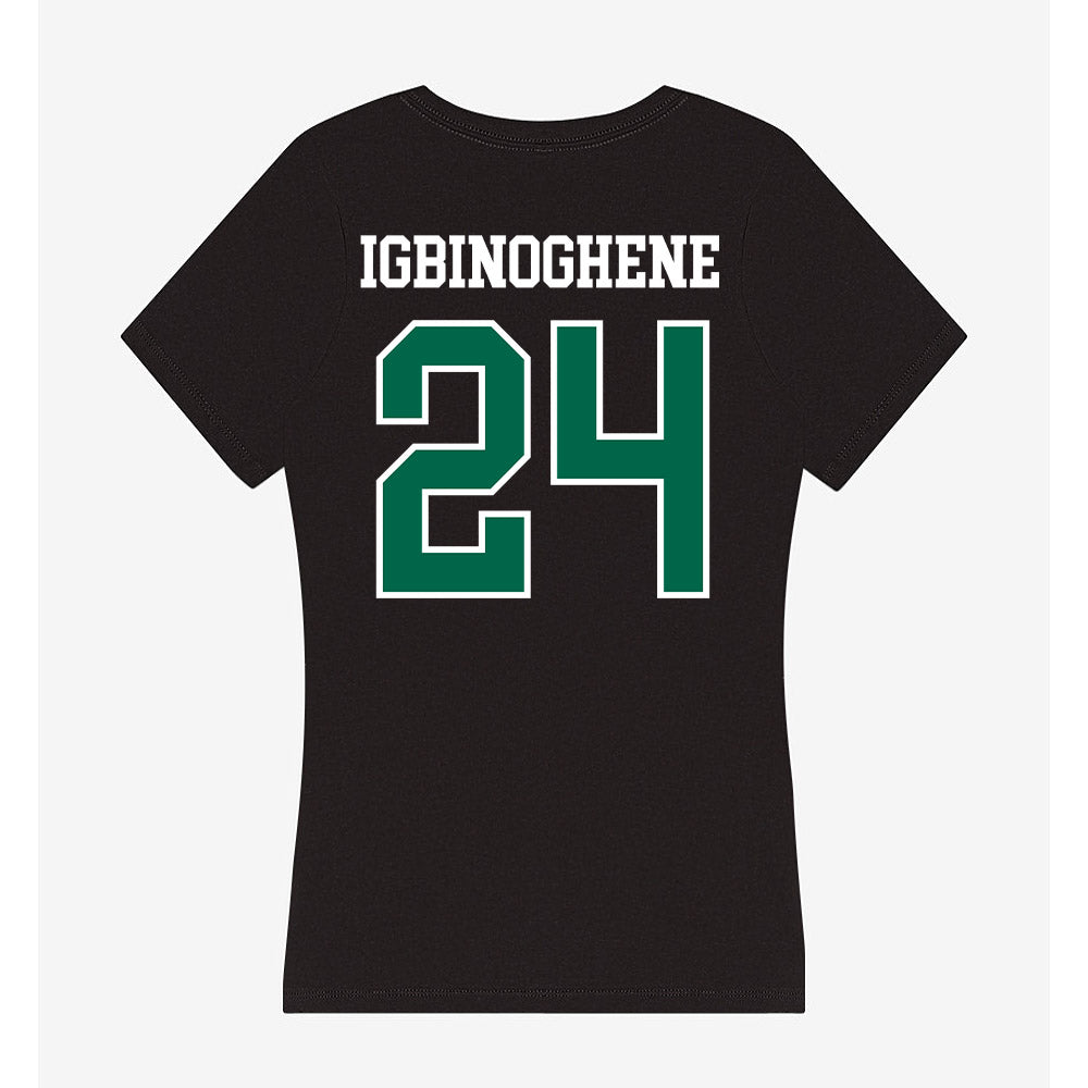 Tulane - NCAA Football : Michael Igbinoghene - Women's V-Neck T-Shirt-1
